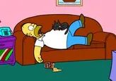 Homer Simpson Saw Game