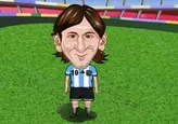 Messi cabeceando el balón