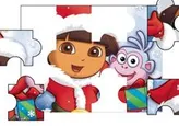 Puzzle de navidad con Dora la exploradora