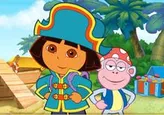 La busca del tesoro del barco pirata de Dora la Exploradora