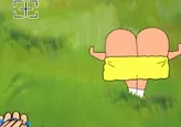 Shuriken Throw at Shin Chan