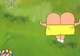 Lanzamiento de shuriken a Shin Chan