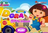Dora en el laberinto hacia la escuela