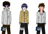 Imagen del juego: Vestir a Kiba, Shino e Hinata