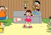 Juego de Doraemon de bádminton