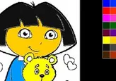 Colorea a Dora con Nickelodeon