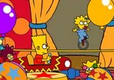 Viaje en coche por el circo de Krusty el payaso