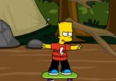 Bart Simpson Skateboarding