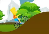 Bart Simpson en bicicleta