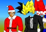 Vistiendo a Son Goku para la fiesta de Yamcha