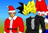 Vistiendo a Son Goku para la fiesta de Yamcha