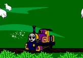 La locomotora Lady ayudando a Thomas