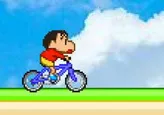 Shin Chan paseo en bicicleta