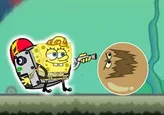 Patricio Estrella y Bob cazando las sucias burbujas fantasmas